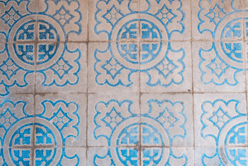 classic mosaic ceramic tile pattern vintage tiles background