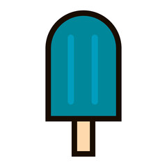 Isolated ice cream summer icon vector illustration