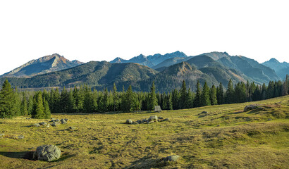 Extra wide panorama of High Tatra, only hills, view from Poland, Polana Rusinowa © Jiri Dolezal