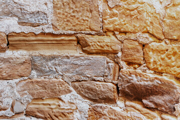 Stone masonry wall texture backgound