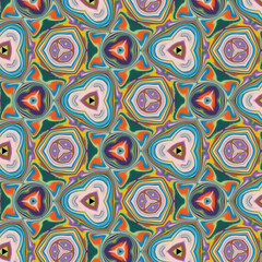  illustration of abstract background with ornamental pattern of different sizes in different shades