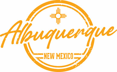 Albuquerque New Mexico City Stamp
