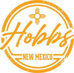 Hobbs New Mexico City Stamp