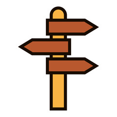 Isolated flag guide summer icon vector illustration