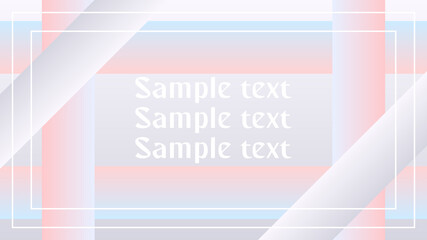 Trendy pastel gradient vector background with white frames. With place for text.