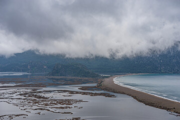Iztuzu Beach view from Hill in Dalyan of Turkey