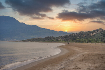 Iztuzu Beach view from Hill in Dalyan of Turkey