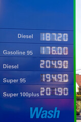 Petrol Price Led Sign