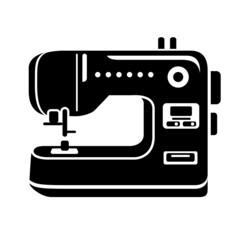 Manual sew machine detailed icon. Simple illustration of manual sew machine icon for web design isolated on white background.