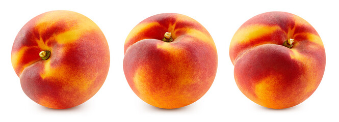 Peach isolated on white background