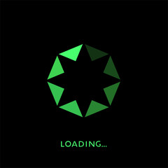 Fototapeta premium Loading circle symbol