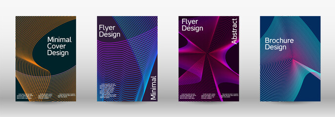 Creative backgrounds from abstract lines to create a fashionable abstract cover