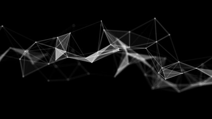 network, collegamenti, forma astratta