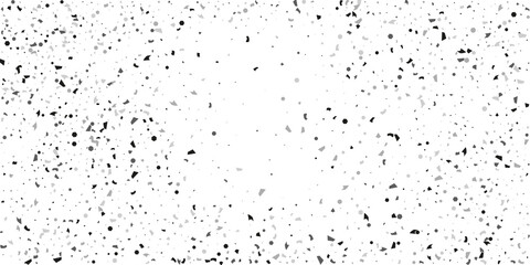 Silver glitter confetti on a white background. Illustration of a drop of shiny particles.