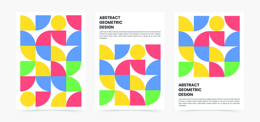 Geometry minimalistic artwork cover with shape and figure. Abstract pattern design style for cover, web banner, landing page, business presentation, branding, packaging, wallpaper