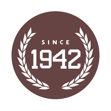 Since 1942 emblem design