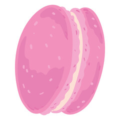 Isolated sugar cookie Bakery product with details Vector