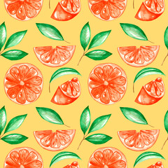 seamless pattern with leaves