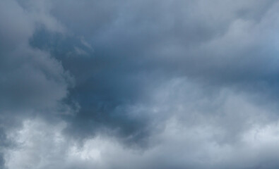 Fototapeta premium gray clouds. The sky before the rain and thunder.
