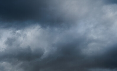 gray clouds. The sky before the rain and thunder.