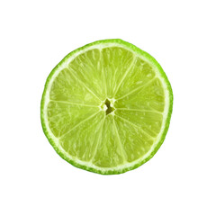 Lime fruit  on white