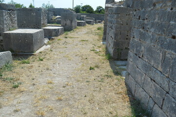 The roman city of Salona near Split Croatia