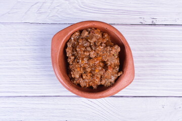 Mix of exotic and colorful sauces, spicy tropical flavors of the Colombian Pacific