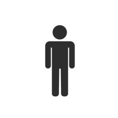 Man Icon vector. Simple flat symbol.