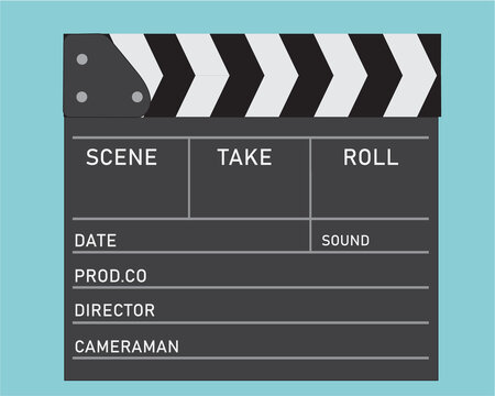 movie clapper board vector illustration 