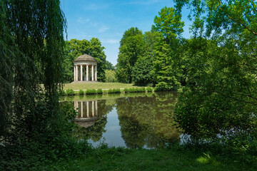 Famous Leibniz Temple at Georgengarten Park in Hannover Germany.