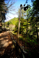 付知峡　遊歩道