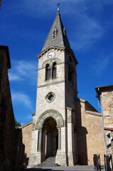 Church in Lamastre in Ardeche in France, Europe