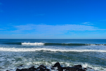 Stadtstrand in Espinho / Distrikt Aveiro, Região Norte, Portugal