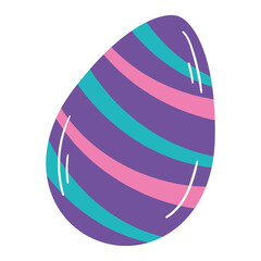 Isolated colored easter egg icon Vector