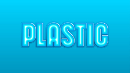 plastic text effect