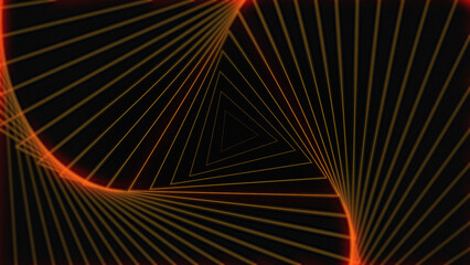Orange triangle beautiful Visual Loops background concept