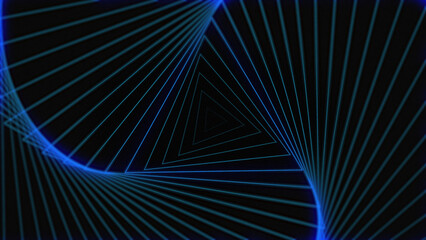 Blue triangle beautiful Visual Loops background concept