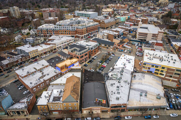 Fototapeta premium Aerial Drone of Montclair New Jersey 