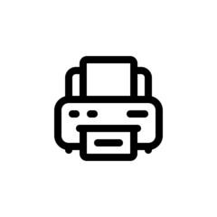 printer vector icon. computer component icon outline style. perfect use for logo, presentation, website, and more. simple modern icon design line style