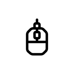 mouse vector icon. computer component icon outline style. perfect use for logo, presentation, website, and more. simple modern icon design line style