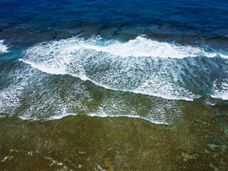 Fototapeta na wymiar 沖縄県糸満市の大度海岸の空撮写真