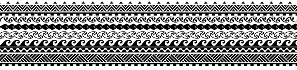 maori geometric pattern tattoo design texture dark 마오리 문양 타투 도안 - obrazy, fototapety, plakaty
