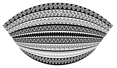maori geometric pattern tattoo design texture headband simple - obrazy, fototapety, plakaty