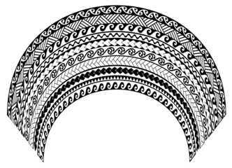 maori geometric pattern tattoo design texture headband normal - obrazy, fototapety, plakaty