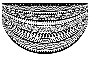 maori geometric pattern tattoo design texture skirt apron - obrazy, fototapety, plakaty