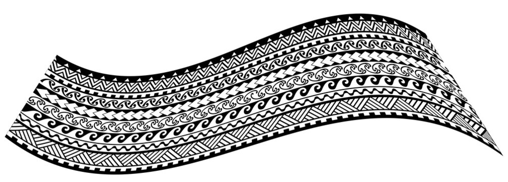 maori geometric pattern tattoo design texture wave line