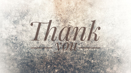 Thank You handwritten inscription. Hand drawn lettering. Thank You calligraphy. Thank you card. Vector illustration. on wood wall	