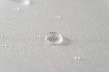 water drops on a white background