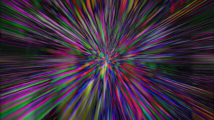 Abstract iridescent burst background image.