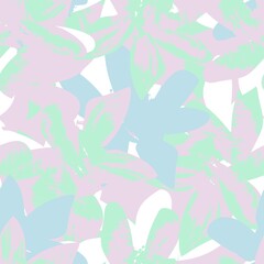 Floral Brush strokes Seamless Pattern Design